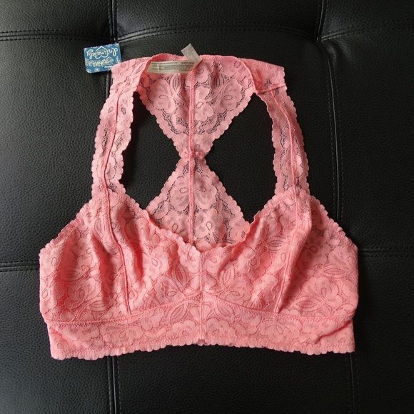 Free People Galloon Lace Racerback Bralette NWT - Picture 3 of 4